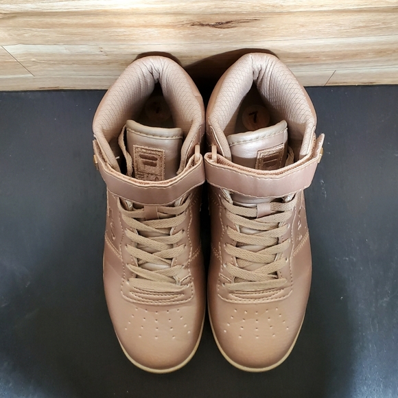 Fila Vulc 13 Metallic Rose Gold Sneakers Women's Size 7 - Picture 7 of 11